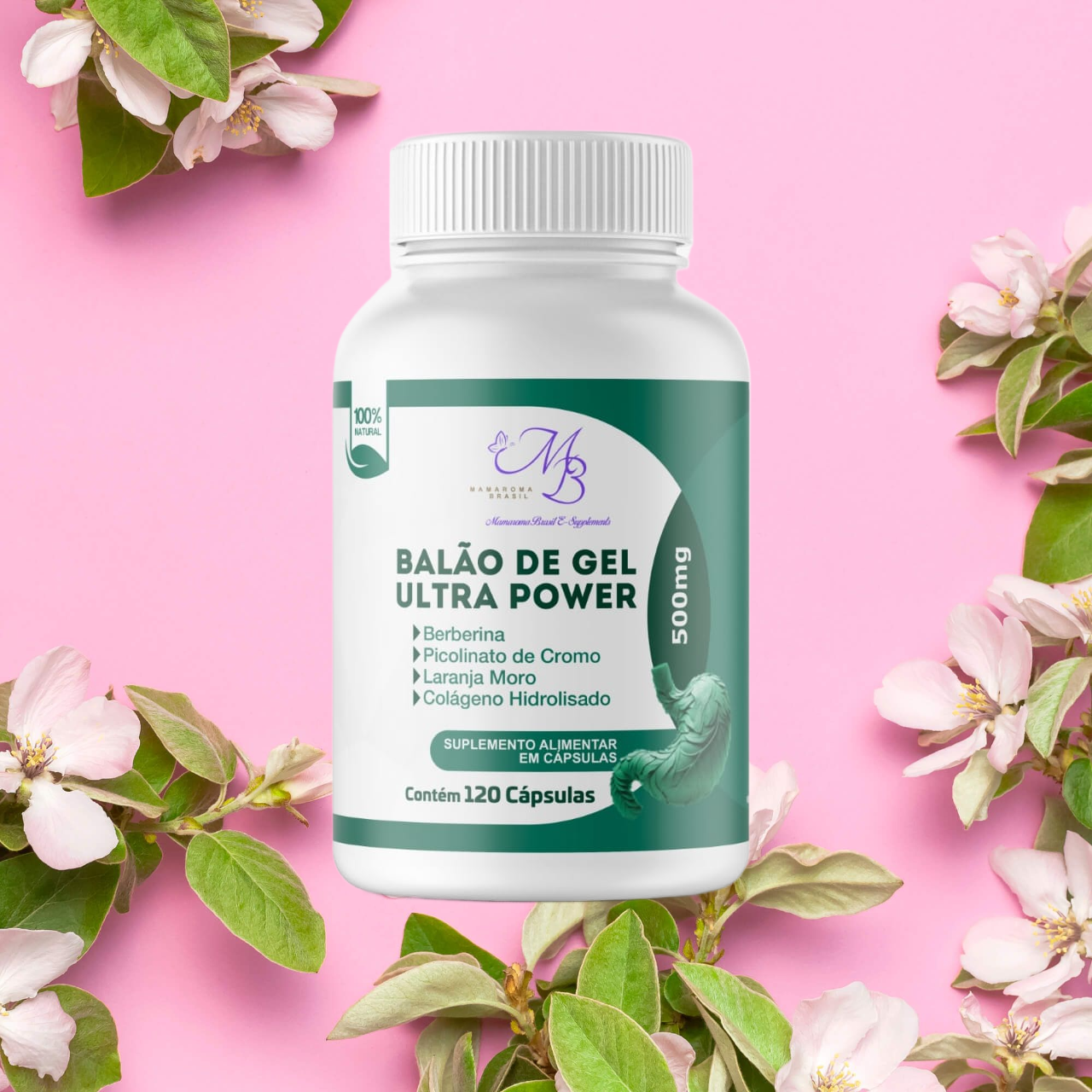 Balão de Gel Ultra Power 500mg 120 cápsulas