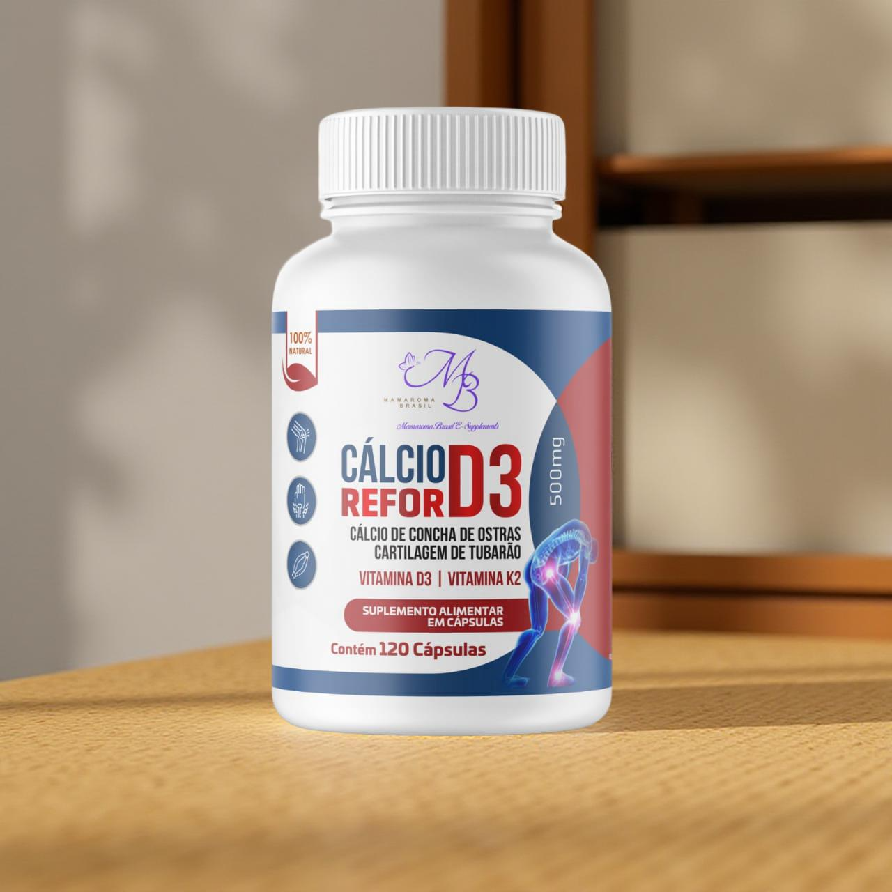 Cálcio Refor D3 500mg 120 cápsulas