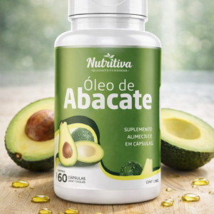 Óleo de Abacate 500mg 100 cápsulas.