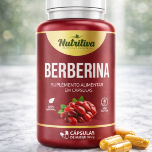 Berberina 500mg 100 cápsulas.