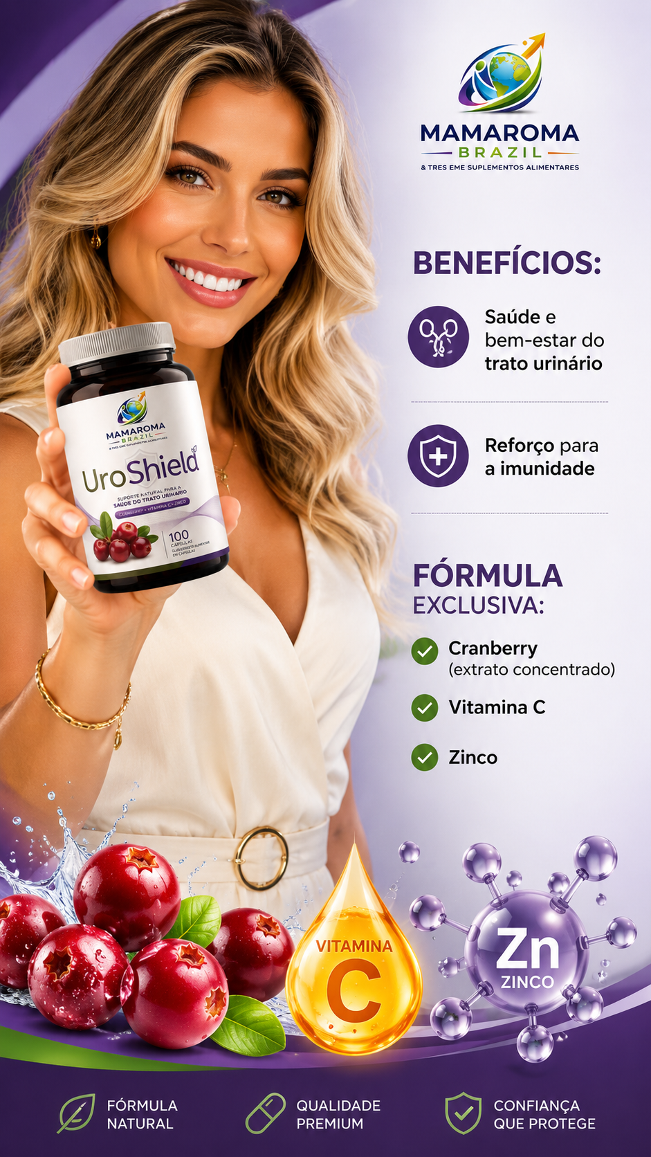 UroShield 100 cápsulas. - Imagem 2